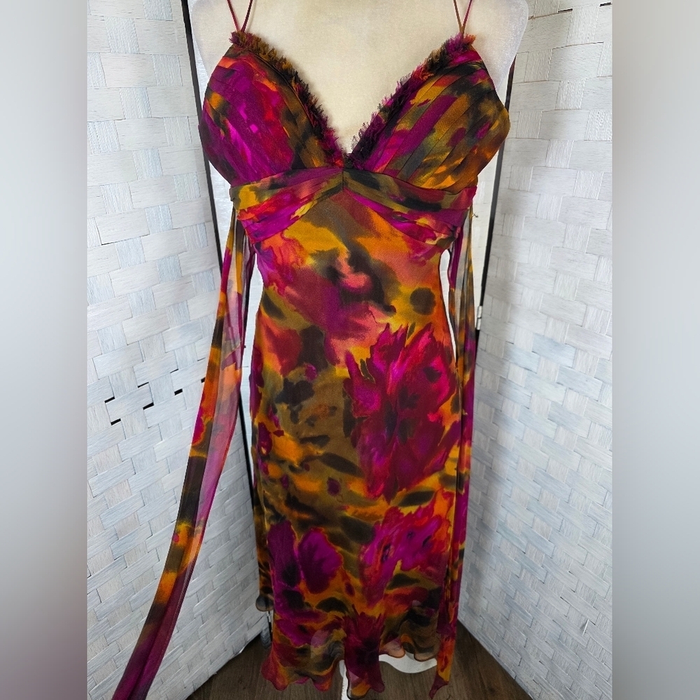 Vntg. CACHE Midi Sundress - Picture 5 of 11